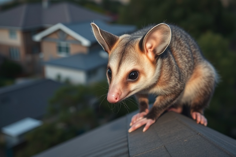 Possum in Wheelers hill residential area